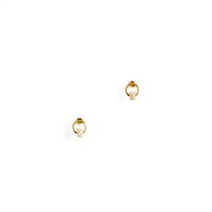 NEW HAILEY GERRITS women's ionic studs earrings in coral jade